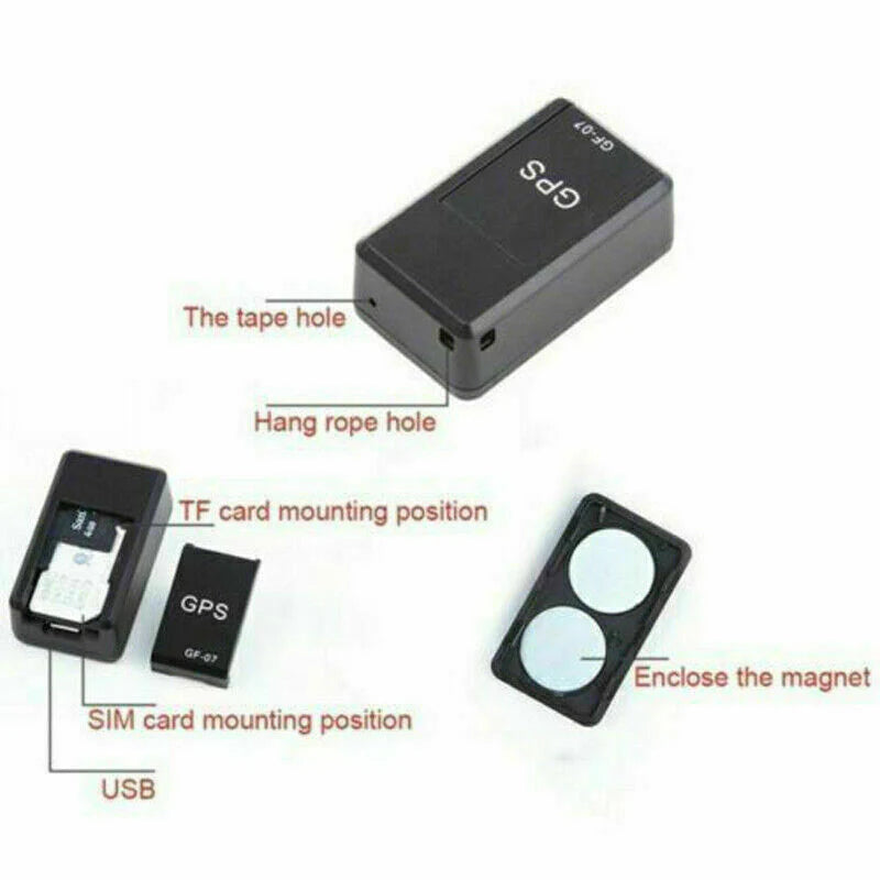 Real-Time Mini Magnetic GPS Tracker for Cars & Trucks - USA GSM GPRS Locator