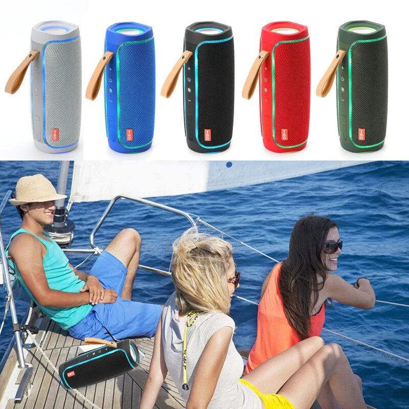 Ultimate Waterproof Bluetooth Speaker - Powerful Outdoor Stereo with Deep Bass, USB/TF/FM Radio, and Loud Sound!