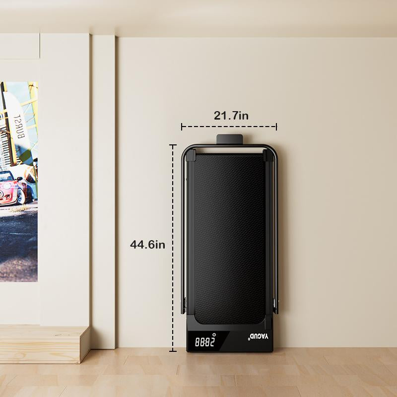 【New Arrival】Yagud Electric Folding Treadmill with Low-Noise Motor – 265Lbs Weight Capacity Spacious Belt, Dual Shock Absorption, Remote Control & Wheels for Easy Moving – Includes Free Resistance Bands and Remote