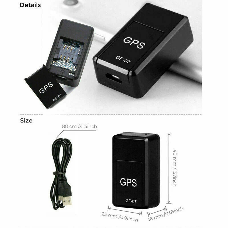 Real-Time Mini Magnetic GPS Tracker for Cars & Trucks - USA GSM GPRS Locator