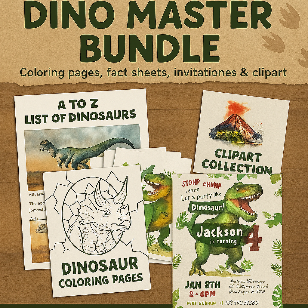 Dino Explorer: A to Z Adventure Through the World of Dinosaurs