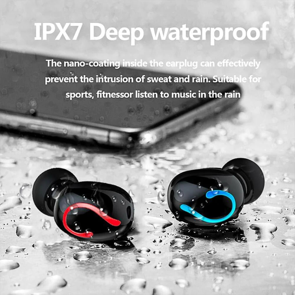 Premium Bluetooth 5.1 TWS Wireless Earbuds - Mini Stereo Headphones with IPX7 Waterproof Design