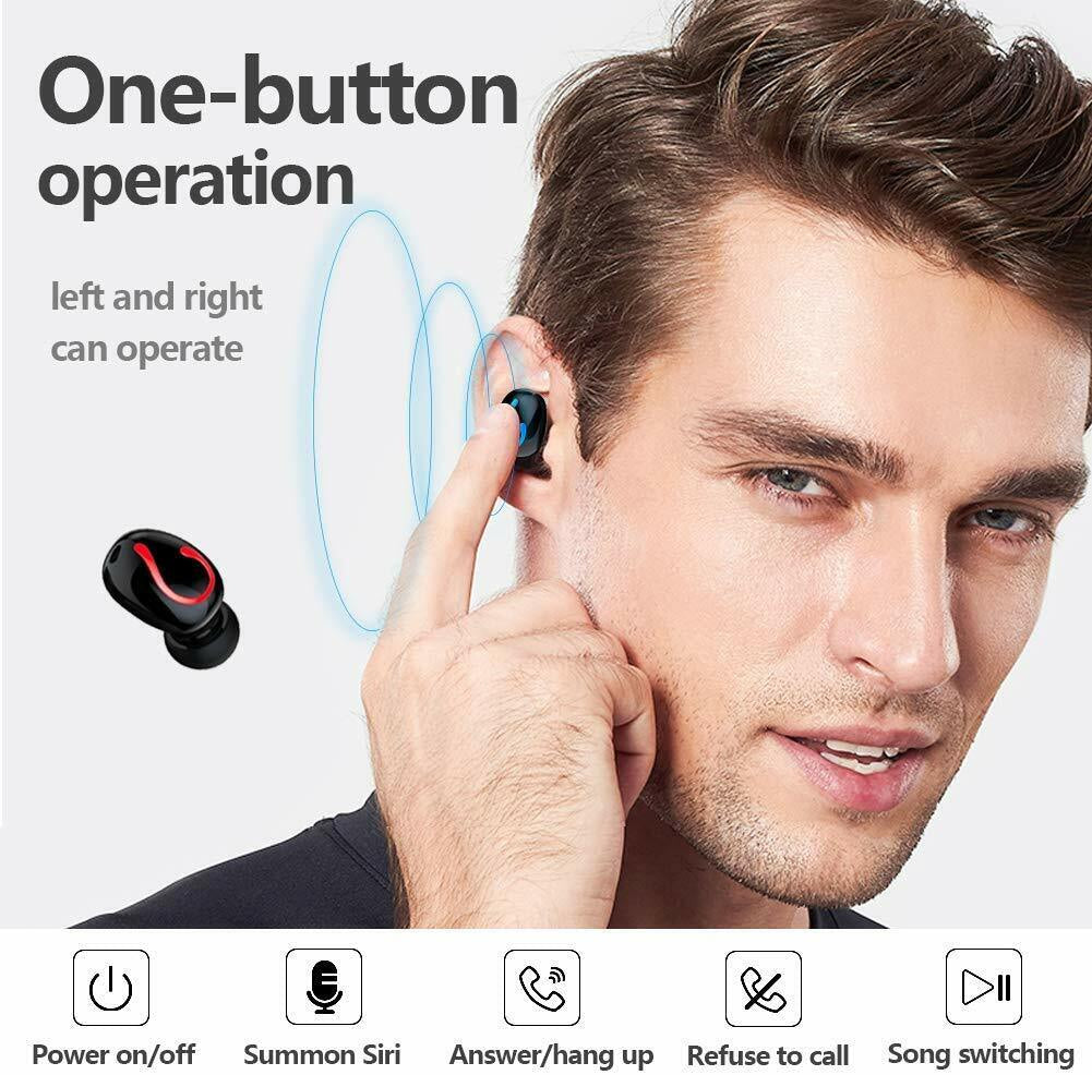 Premium Bluetooth 5.1 TWS Wireless Earbuds - Mini Stereo Headphones with IPX7 Waterproof Design