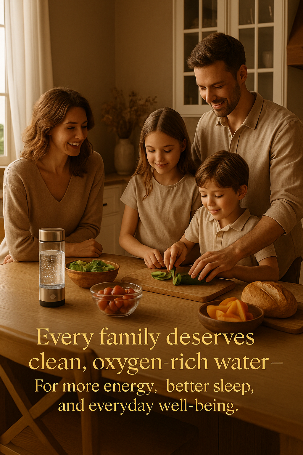 Hydrogen Water Bottle Generator – Portable, BPA-Free, Rechargeable