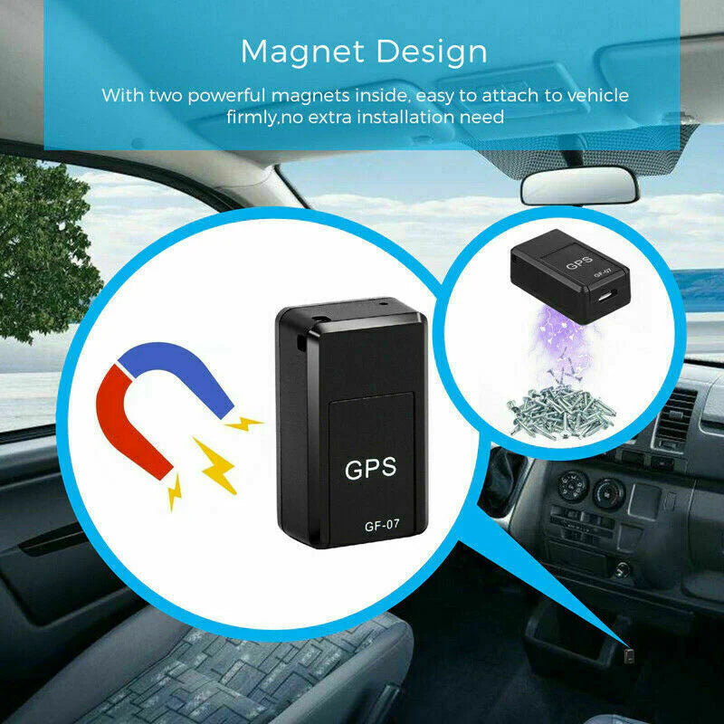 Real-Time Mini Magnetic GPS Tracker for Cars & Trucks - USA GSM GPRS Locator