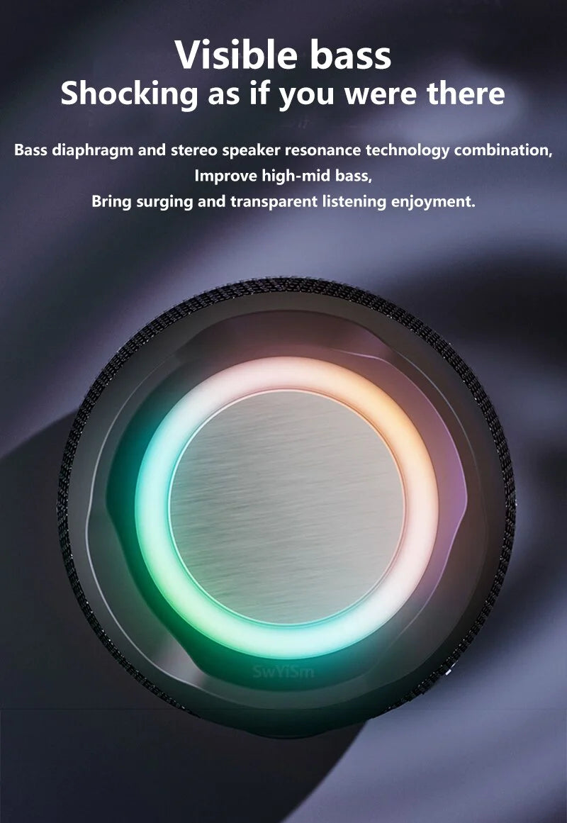 Ultimate Waterproof Bluetooth Speaker - Powerful Outdoor Stereo with Deep Bass, USB/TF/FM Radio, and Loud Sound!