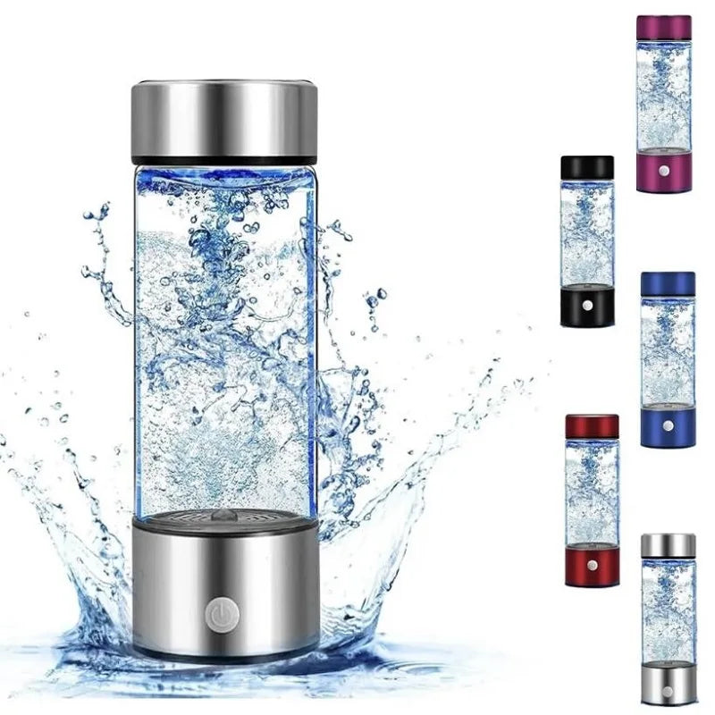 ZENIQ Oxygen Hydrogen Water Bottle – 420ml | Rechargeable & Portable Wellness Boost 💧