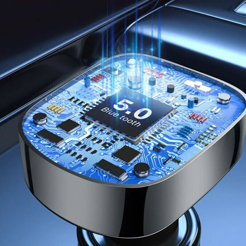 Upgrade Your Drive: Wireless Bluetooth FM Transmitter with MP3, USB Charger & Handsfree Calling