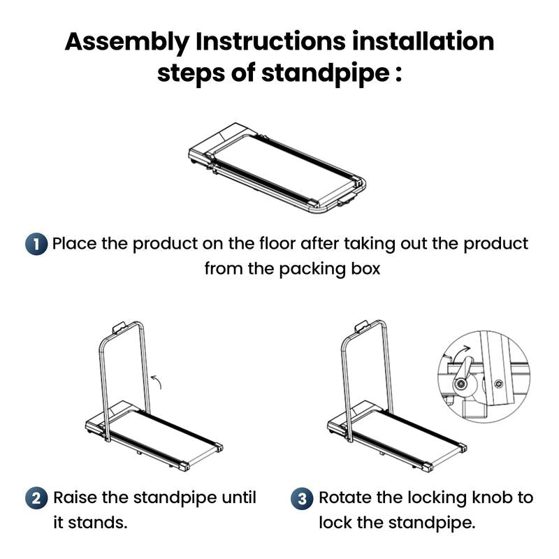 【New Arrival】Yagud Electric Folding Treadmill with Low-Noise Motor – 265Lbs Weight Capacity Spacious Belt, Dual Shock Absorption, Remote Control & Wheels for Easy Moving – Includes Free Resistance Bands and Remote