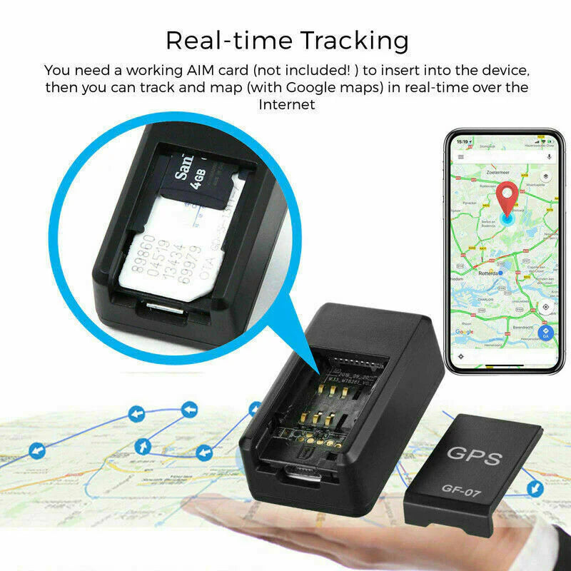 Real-Time Mini Magnetic GPS Tracker for Cars & Trucks - USA GSM GPRS Locator
